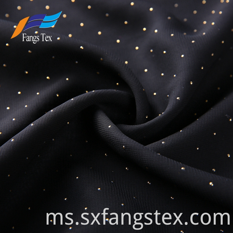 Islamic Muslim Polyester Dot Voile Chiffon Drop Fabric